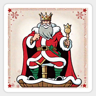 The king Christmas Magnet